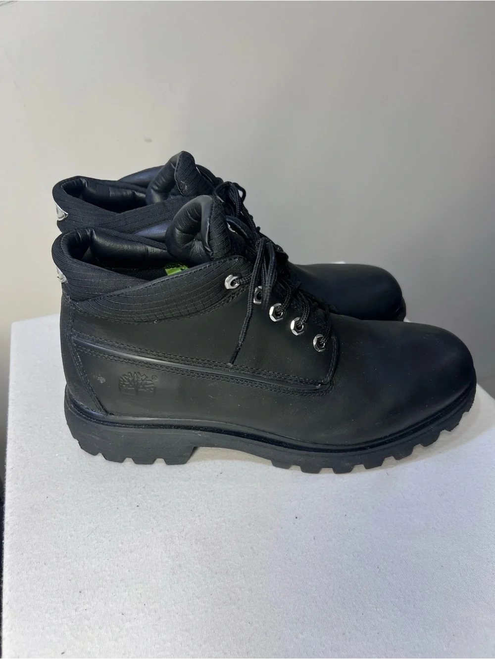Timberland Men's Black Leather Lace-Up Boots new no box, men’s 11
